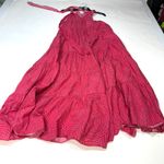 RHODE Pink Red Julia Maxi halter Dress Size XS Photo 5