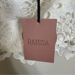 Anthropologie NWT  Raissa White Lace Floral Crop Top Photo 7