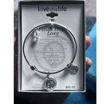 Love this life New  Expandable Stainless Steel Faith Hope Love Bracelet Photo 0