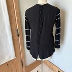 Per Se  Black and White Crew Neck Sweater Photo 2