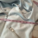 Bagatelle Puff Sleeve Moto Jacket Ice Blue Size XL Photo 9
