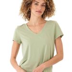 Threads 4 Thought New KRISTIE CRISS CROSS LUXE JERSEY TEE Photo 2