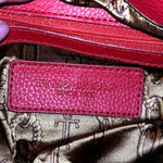 Vintage Red Tignanello Leather Hobo Bag With Chain Accent Photo 3