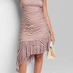 Wild Fable Sleeveless Zebra Midi Mesh Dress   Photo 0