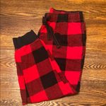 Old Navy Red and Black Plaid Flannel Pajama Pants Photo 0
