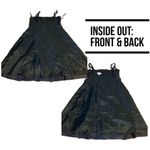 Talbots BLACK SILK WITH WHITE POLKA DOTS SPAGHETTI STRAP PARTY DRESS (8) Photo 8