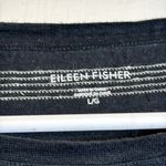 Eileen Fisher  Hemp/Organic Cotton Gray White Long Sleeve Blouse Size Large GUC Photo 6