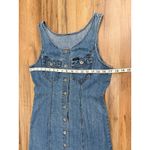 Old Navy Denim Button Front Sleeveless Dress Blue A-Line Casual Sz S Photo 4