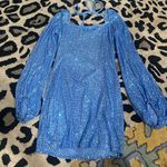 Dillard's  Homecoming Dress Blue Sparkly Photo 0