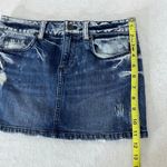 Juicy Couture Bleach Dye Mini Mini Denim Jean Skirt Size 24 Photo 13