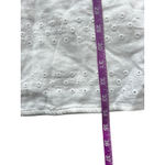 Everlane  White Eyelet Embroidered Shirt Dress Collared Short Sleeve Size S NWT Photo 5