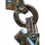 Trifari Vintage Blue and Gold Tone  Link Bracelet Photo 3