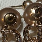 Christian Dior DIOR TRIBALES Earrings Pink-Finish Metal With Pink Resin Pearls and Crystals Photo 6