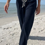 Brandy Melville  Navy Flare Sweatpants Photo 0