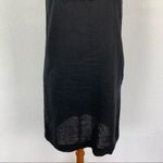 Another Place Black Sleeveless Shift Dress Boho Cutout Front Detail Small Linen Photo 2