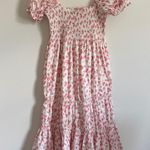 OPT Smocked Daphne Dress Size XL midi tiered floral peach White Photo 1