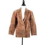 Vintage 1990s Grunge Aesthetic Tan 100% Genuine Leather Sueded Size 10 Photo 1