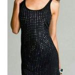 EXPRESS ✨ Womens Tank Dress Black Silver Striped Sleeveless✨ Photo 0