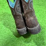 Ariat Fat Baby Leather Suede Boots SZ 6.5B Heritage Mazy EUC COWGIRL RODEO Boot Photo 7