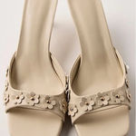 Tessie Vegan Kitten Heels by Billini Gold Size 8 Photo 0