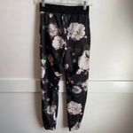 Victoria's Secret Victoria Sport Floral Printed & Black Waist Band Joggers Photo 2