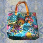 Lilly Pulitzer for Este Lauder Floral Canvas Tote 15X13 Beach Pool Vacation Photo 1