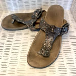 Taos Siren Embellished Leather Sandals‎ Size 7 Photo 0