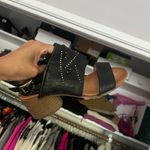 Miz Mooz Bohemian black studded leather block heel open toe sandals 38/8 Photo 14