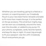 LA/TC Los Angeles Trading Company Vegan Leather Crossbody Pouch Fluent French Black Photo 8