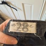 Free People We the Free Black Denim Ripped Jean Shorts Size 28” Photo 2