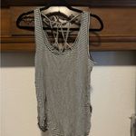 Maurice's Striped Black and White Women's Tank Top Photo 2