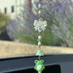Handmade Frog car charm Green Photo 0