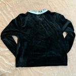 FILA  Black Velvet Velour Long Sleeve Top Photo 2