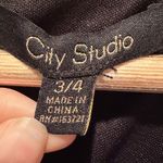 City Studio Juniors Gray Tweed Pocket Sleeveless Mini Dress Size 3/4 Gray Photo 4