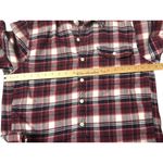American Eagle Flannel Shirt Womens L Red Plaid Soft Rustic Cabin Core Hiking‎ Size L Photo 5