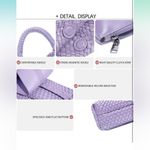 Chic Purple Woven Hobo Bag Set Photo 13
