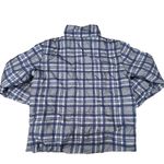 Daisy Street Blue Plaid Checkered Puffer Jacket Photo 5
