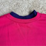 Vintage Women’s Pink Knit Patterned Crewneck Sweater Size XL Photo 5