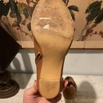 Fortress Of Inca Shoes Womens Size 7 Tan Leather Ankle Strap Block Heel Pumps Brown Photo 5