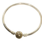 Pandora  Sterling Silver 925 Moments Barrel Clasp Bangle Bracelet 7.5” Jewelry Photo 0