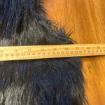 CHAUS NEW YORK  Black lined Faux Fur Vest Size Small Open Front Photo 5