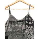 Jams World Vintage Nori Tank Top Women Size Large Black White Arty Tribal Boho Photo 2