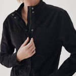 PACT Sustainable Corduroy‎ Bomber Jacket Size Small NWOT Black Streetwear Photo 0