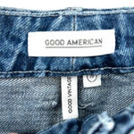 Good American  Good Vintage Ripped Ankle Straight Leg Jeans In Blue484‎ Size 20 Photo 8