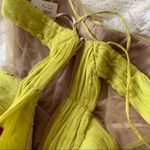 NWT Maria Lucia Hohan Silk Bustier Corset Mini Dress Yellow Size 42 Photo 7