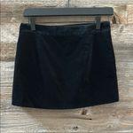 Theory  Black Velvet Mini A Line Skirt Size 0 Photo 1