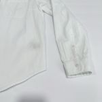 LL Bean White Stripe Long Sleeve Button Up Cotton Seersucker Shirt LARGE PETITE Size undefined Photo 4