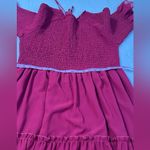 JessaKae Red Ruffled Midi Dress with Flutter Sleeves 100% Polyester Size undefined Photo 10