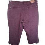 Judy Blue Tummy Control Oxblood High Rise Wide Leg Crop Jeans Plus Size 18 W Photo 7