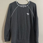 Victoria's Secret  PINK Dark Gray Crewneck Sweater Photo 0